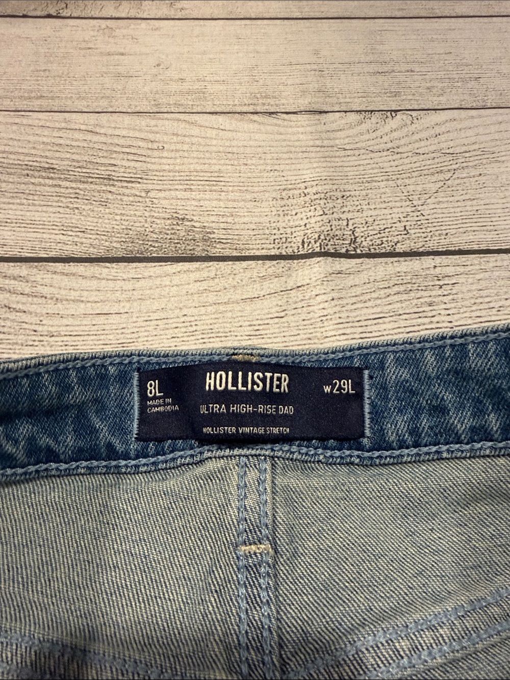 Women’s Hollister Ultra High Rise Dad Jeans size 8L W29 - Picture 6 of 12